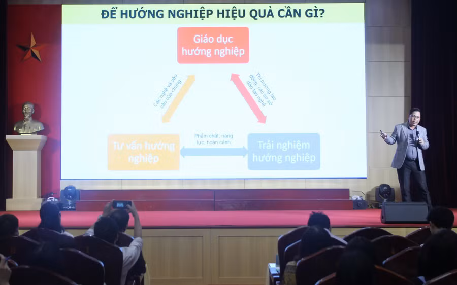 Chuyên gia trình bày báo cáo tại hội thảo