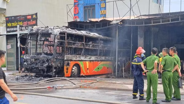 Hiện trường vụ hỏa hoạn.