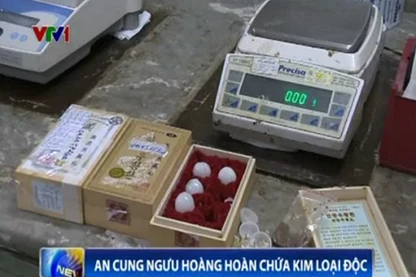 Tiêu hủy lô An cung ngưu hoàng hoàn chứa kim loại độc 