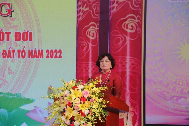 Bà Nguyễn Thị Kim Hải phát biểu tại Lễ phát động.