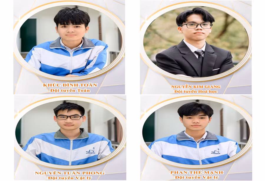 4 học sinh được chọn tham dự các kỳ thi Olympic quốc tế và Olympic khu vực Châu Á - Thái Bình Dương năm 2023.