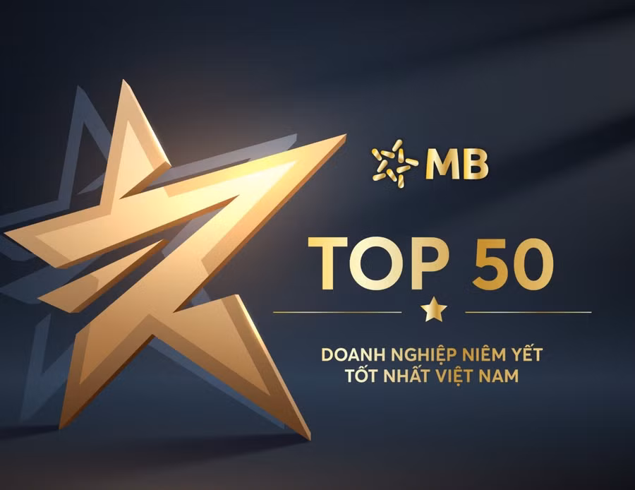 Đây là lần thứ 7 liên tiếp MB được tạp chí Forbes Việt Nam vinh danh giải thưởng "Top 50 công ty niêm yết tốt nhất Việt Nam".