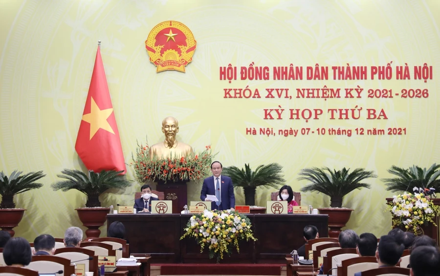 Quang cảnh kỳ họp.