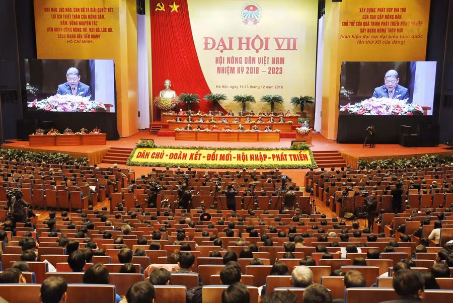 Đại hội đại biểu toàn quốc Hội Nông dân Việt Nam lần thứ VII. Ảnh: VGP
