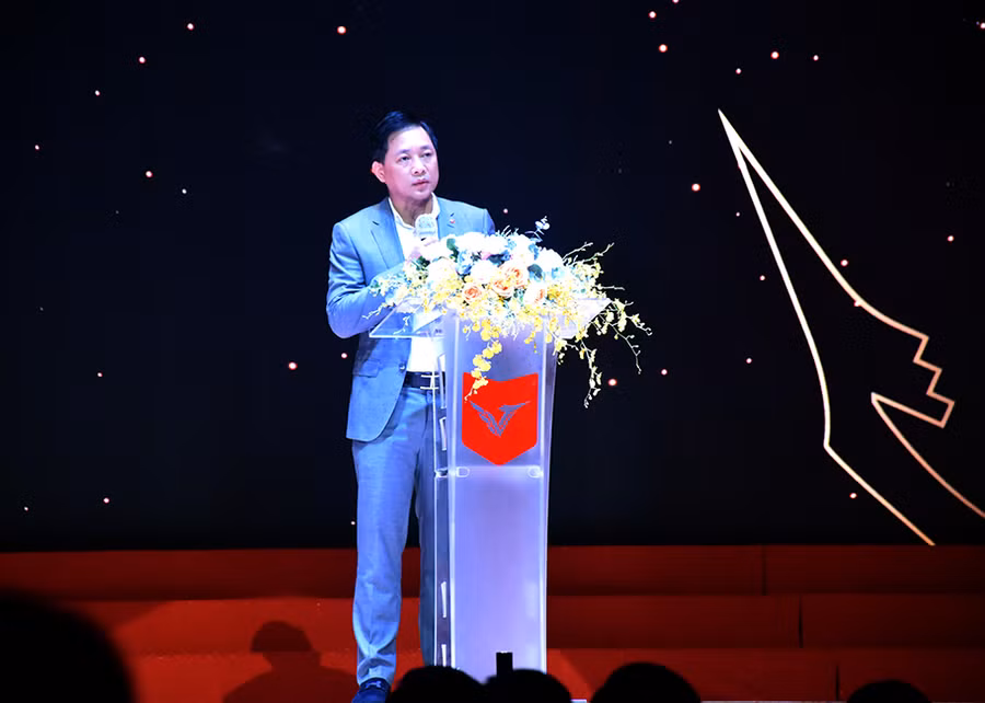TS Nguyễn Cao Trí – Chủ tịch Hội đồng trường VLU, phát biểu tại sự kiện.