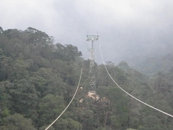 Xây dựng cáp treo số 1 lên Bà Nà