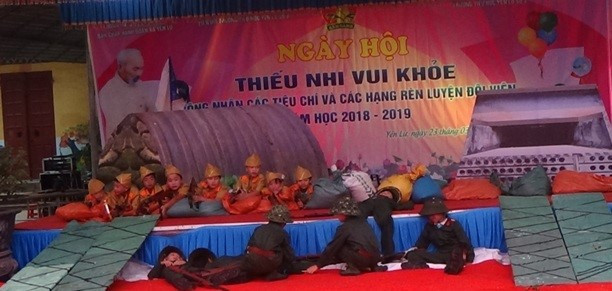 Tái hiện gương hy sinh của anh Phan Đình Giót – Lấy thân mình lấp lỗ châu mai
