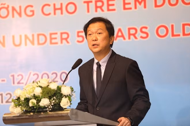 Ông Leo Boon Wang- Tổng Giám đốc Điều hành - Tiểu vùng Việt Nam/Indonesia/Philippines/Australia/New Zealand chia sẻ về chương trình Nutrilite Power of 5 tại Việt Nam