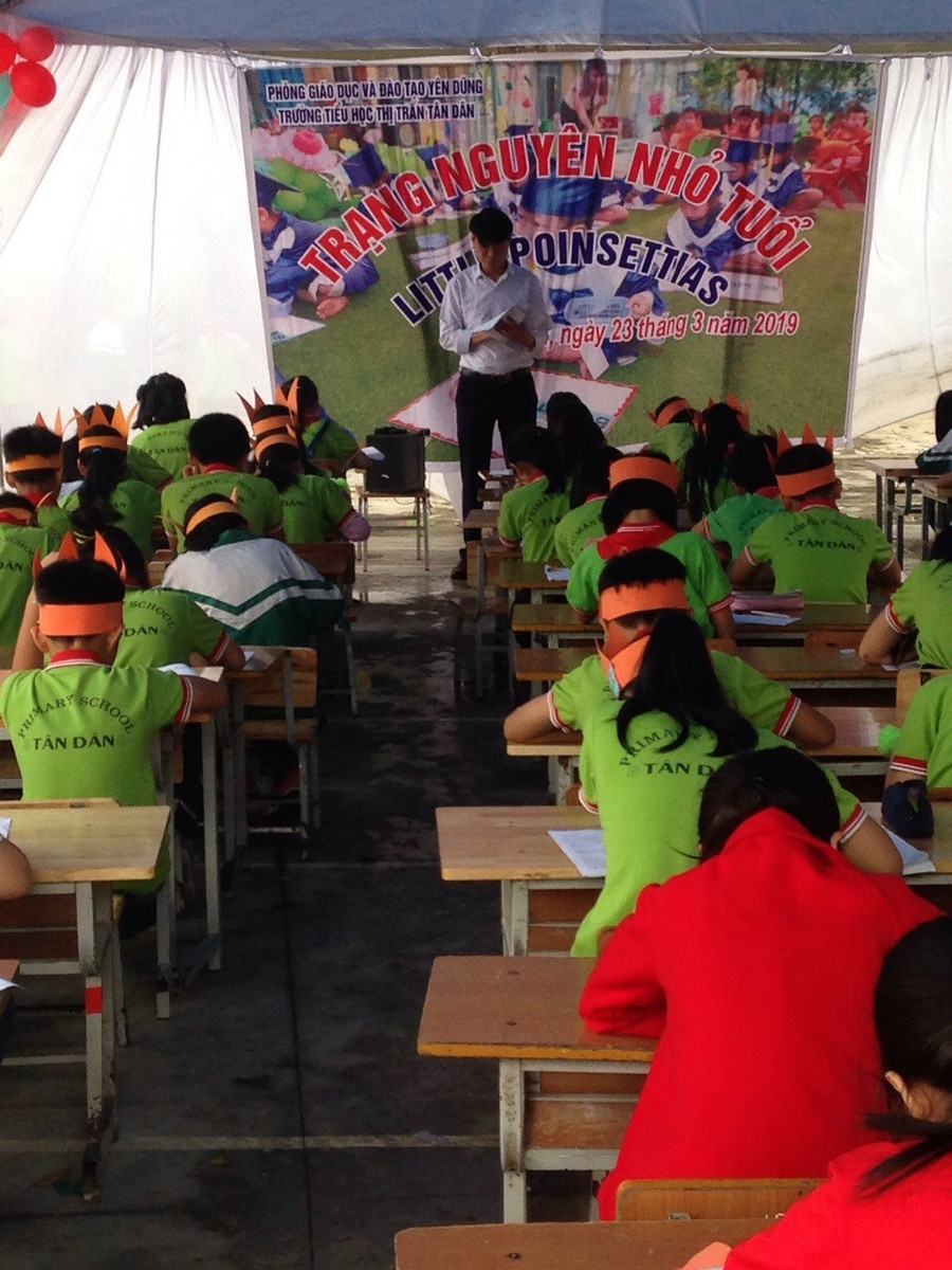 Học sinh tham gia thi Trạng Nguyên nhỏ tuổi