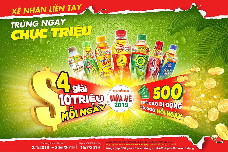 Cơ hội trúng thưởng mỗi ngày từ chương trình khuyến mãi hè