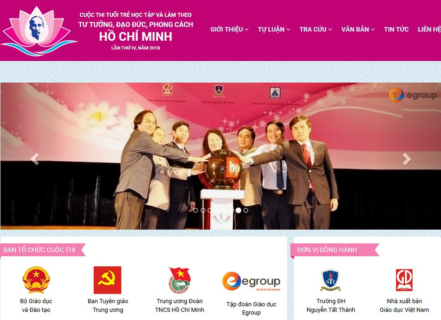 Hưởng ứng cuộc thi Tuổi trẻ học tập và làm theo tư tưởng, đạo đức, phong cách Hồ Chí Minh
