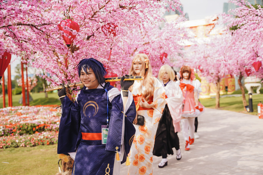 Con đường hoa anh đào tô điểm trời Xuân tại lễ hội "Bonsai trường thọ" & Tuần lễ văn hoá Việt - Nhật