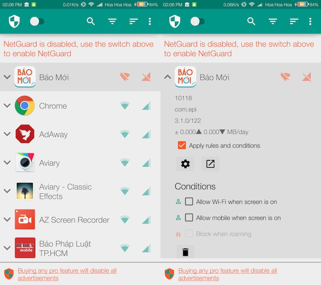 Cách chặn Facebook, YouTube... truy cập Internet ảnh 3 NetGuard