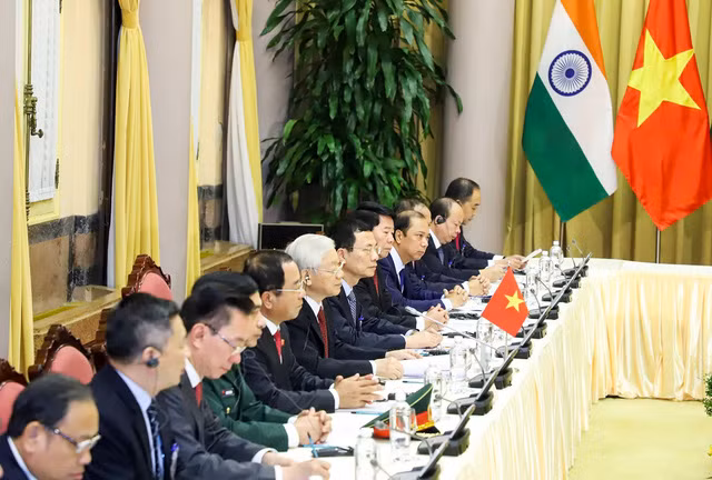 Tổng Bí thư, Chủ tịch nước chủ trì Lễ đón Tổng thống Ấn Độ ảnh 6