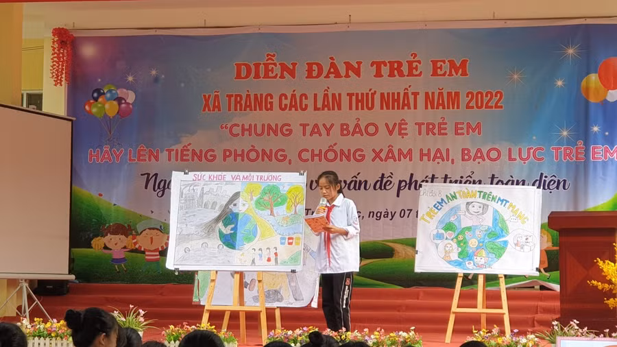 Trường TH&amp;THCS Tràng Các (huyện Văn Quan, tỉnh Lạng Sơn) tham gia hoạt động ngoại khoá.