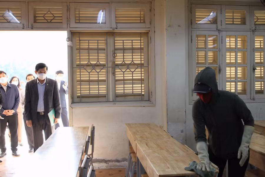 Công tác chuẩn bị đón học sinh trở lại trường được thực hiện đầy đủ, đúng quy định.