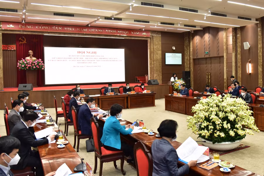 Quang cảnh lễ ký kết.