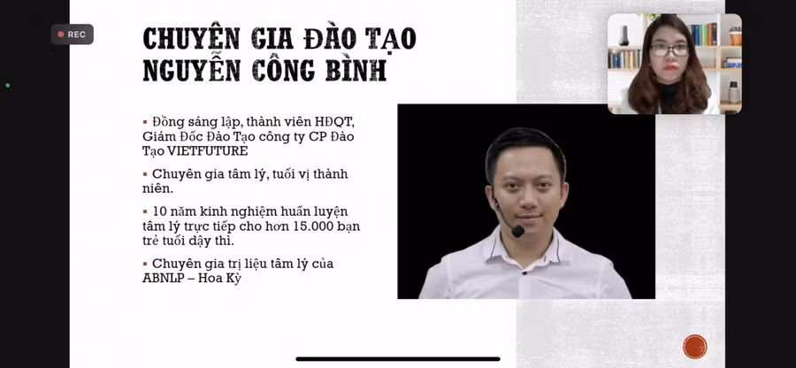 Chuyên gia đào tạo Nguyễn Công Bình phát biểu.