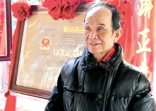Ông Nguyễn Văn Sâm – Người trông coi đền Bạch Mã