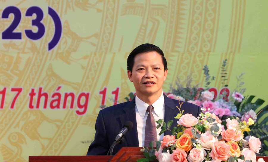 Ông Vương Quốc Tuấn - Phó Chủ tịch Thường trực UBND tỉnh Bắc Ninh phát biểu. Ông Vương Quốc Tuấn - Phó Chủ tịch Thường trực UBND tỉnh Bắc Ninh phát biểu.