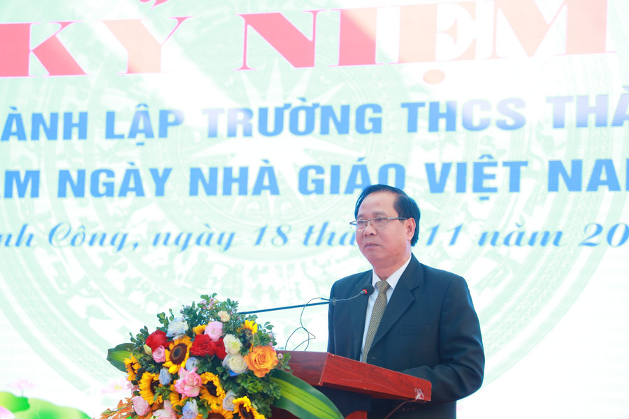 Ông Nguyễn Công Thành - Phó Bí thư Thường trực Quận ủy Ba Đình phát biểu. Ông Nguyễn Công Thành - Phó Bí thư Thường trực Quận ủy Ba Đình phát biểu.