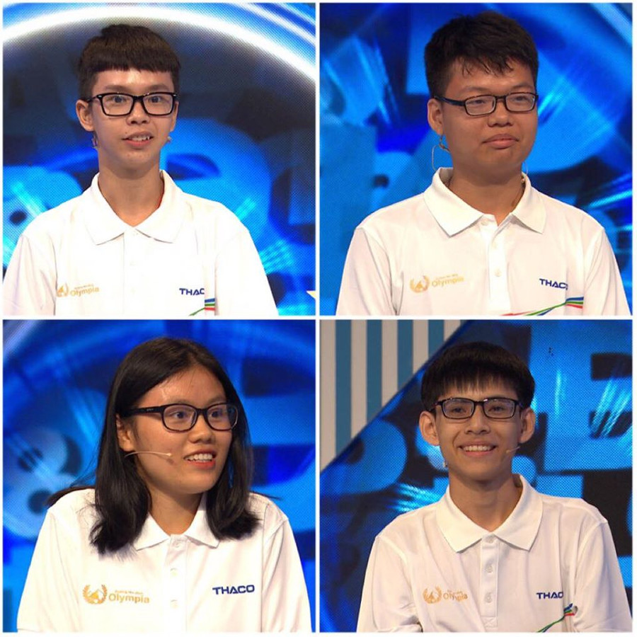 Các thí sinh dự thi: Công Đức, Toàn Thắng, Hồng Nhung, Nhật Huy