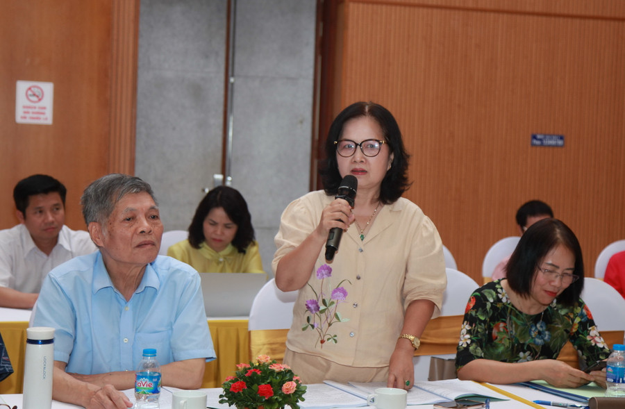 PGS.TS Đặng Thị Thanh Huyền góp ý tại hội thảo.