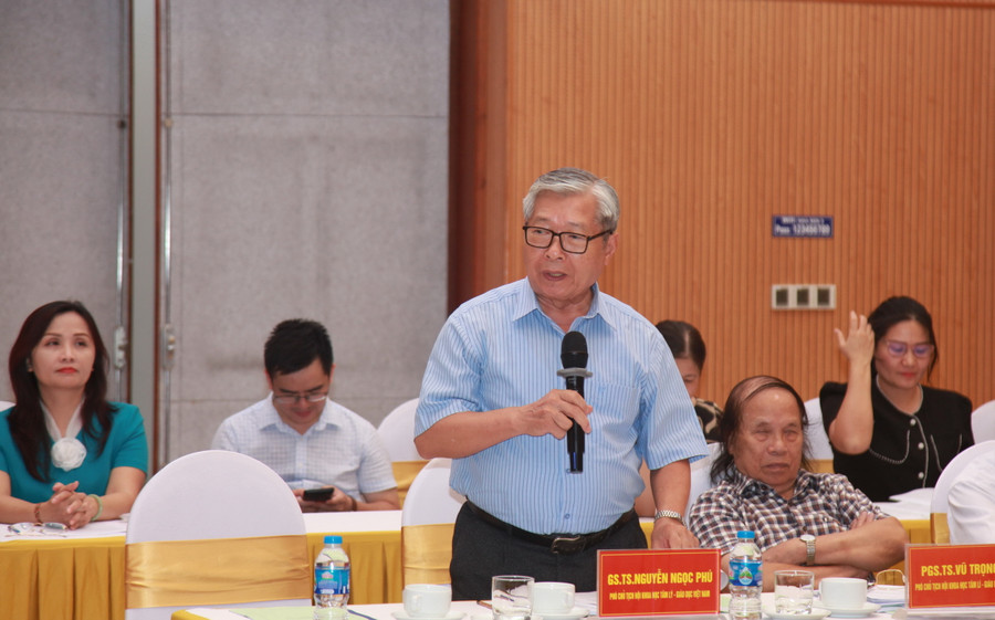 GS.TS Nguyễn Ngọc Phú - Phó Chủ tịch kiêm Tổng thư ký Hội Khoa học Tâm lý - Giáo dục Việt Nam.