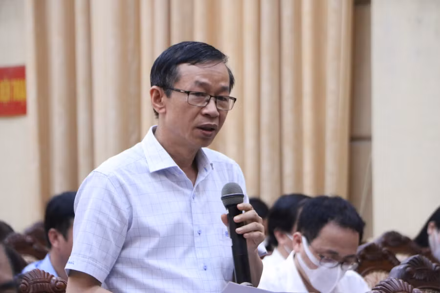 GS.TS Nguyễn Văn Minh - Hiệu trưởng Trường ĐH Sư phạm Hà Nội nhấn mạnh tới vai trò của công tác tuyên truyền về phòng chống dịch Covid-19 trong trường học.