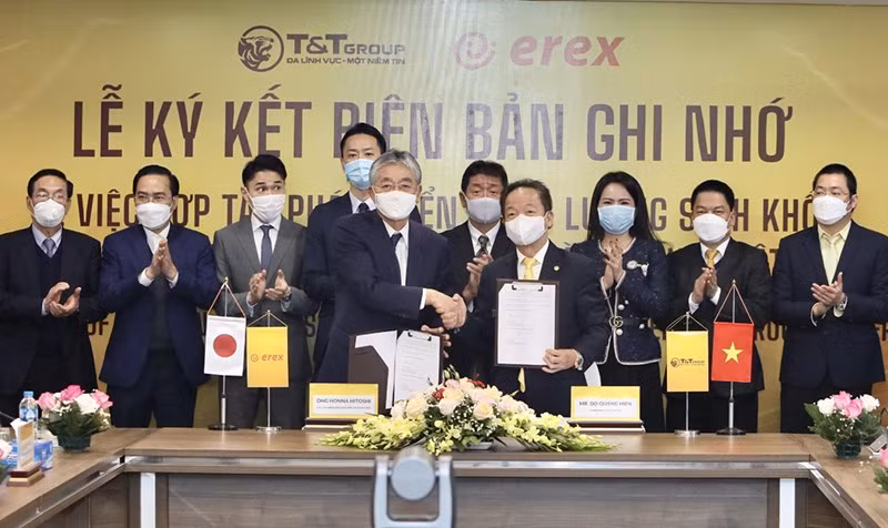 T&amp;T Group và Tập đoàn EREX (Nhật Bản) hợp tác phát triển năng lượng sinh khối tại Việt Nam