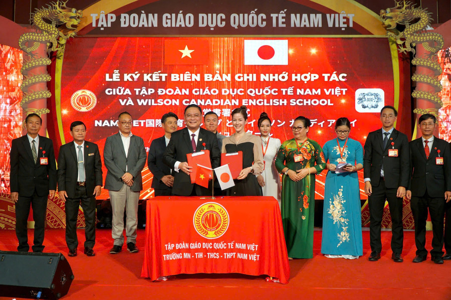 Tập đoàn Giáo dục Quốc tế Nam Việt ký kết hợp tác với Wilson Canadian English School. img-2331.jpg