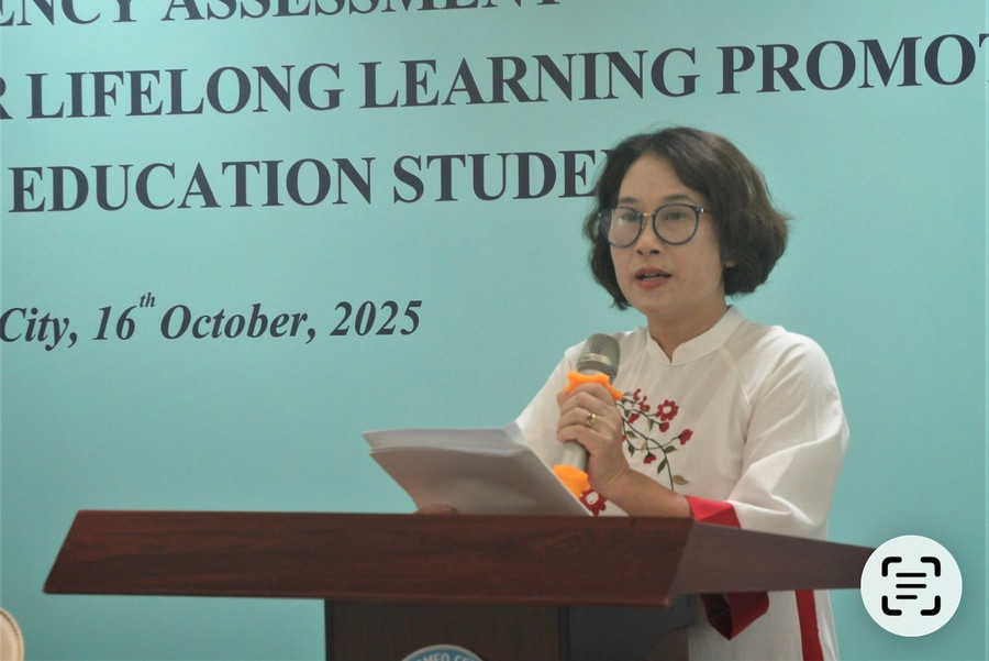 TS Lê Thị Mỹ Hà phát biểu tại hội thảo.