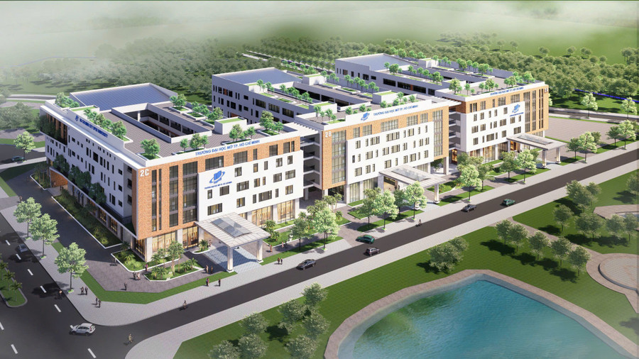 Phối cảnh toàn bộ cơ sở Giảng đường 2C sẽ hình thành trong tương lai. z6921803893158-ad6e196902ff917bf98bef5befd8431e.jpg