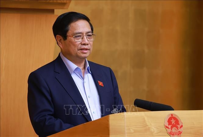 Thủ tướng Phạm Minh Chính chủ trì cuộc họp Chính phủ chuyên đề về việc sắp xếp, tổ chức lại đơn vị hành chính các cấp. Ảnh: Dương Giang/TTXVN Thủ tướng Phạm Minh Chính chủ trì cuộc họp Chính phủ chuyên đề về việc sắp xếp, tổ chức lại đơn vị hành chính các cấp. Ảnh: Dương Giang/TTXVN