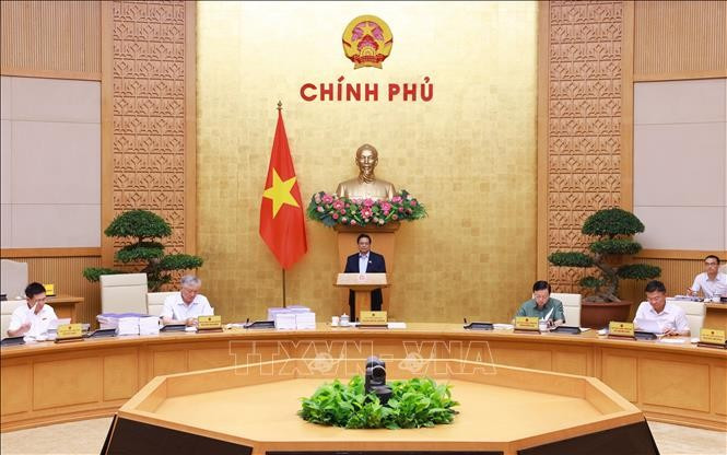 Thủ tướng Phạm Minh Chính chủ trì cuộc họp Chính phủ chuyên đề về việc sắp xếp, tổ chức lại đơn vị hành chính các cấp. Ảnh: Dương Giang/TTXVN Thủ tướng Phạm Minh Chính chủ trì cuộc họp Chính phủ chuyên đề về việc sắp xếp, tổ chức lại đơn vị hành chính các cấp. Ảnh: Dương Giang/TTXVN