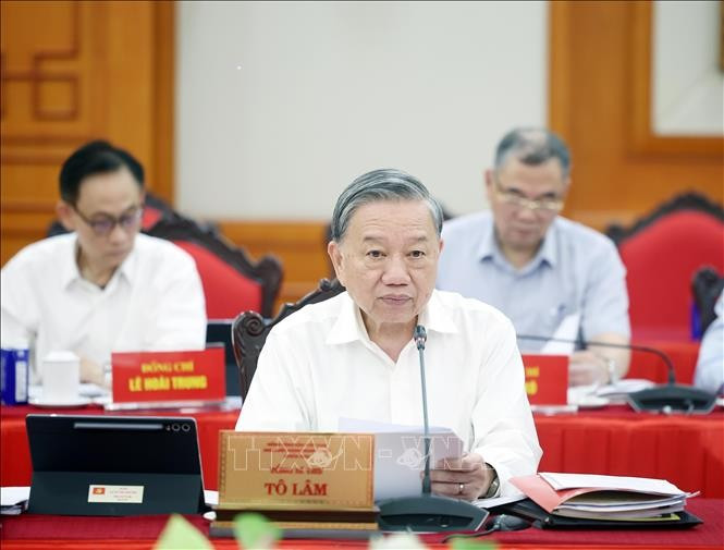 Tổng Bí thư Tô Lâm phát biểu. Ảnh: Thống Nhất/TTXVN.