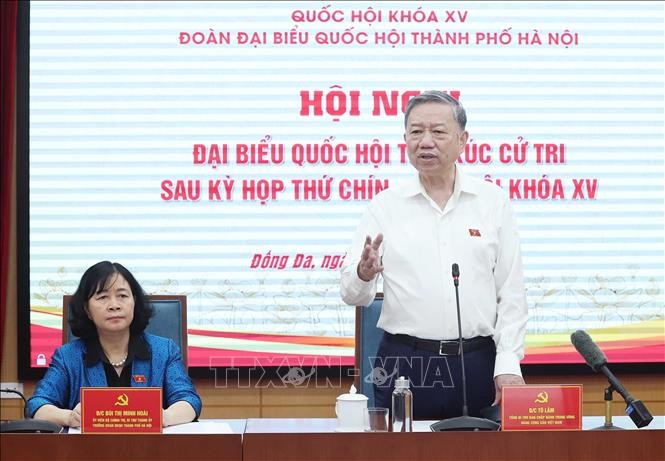 Tổng Bí thư Tô Lâm phát biểu. Ảnh: Thống Nhất/TTXVN