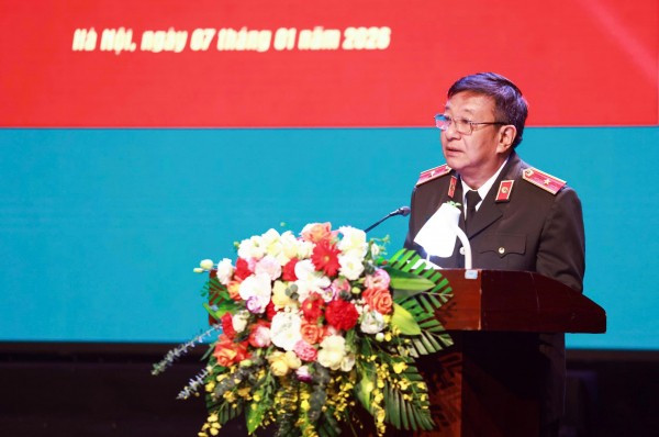 Thiếu tướng Đỗ Triệu Phong phát biểu tại buổi lễ.