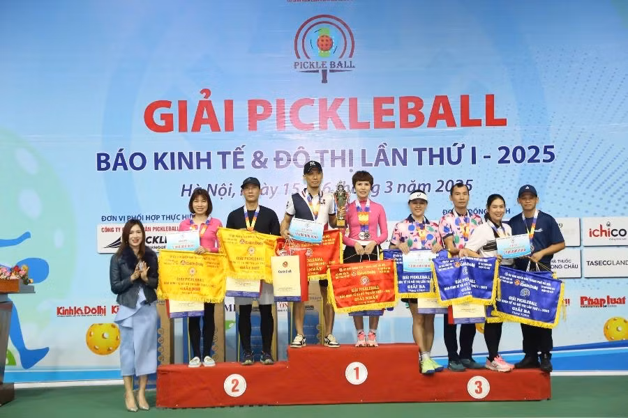 Giải pickleball Báo Kinh tế &amp; Đô thị lần thứ I năm 2025 khép lại sau 2 ngày tranh tài. Ảnh: BTC.