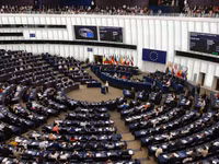 Phòng họp của Nghị viện châu Âu tại Strasbourg, Pháp, ngày 17/6/2026.