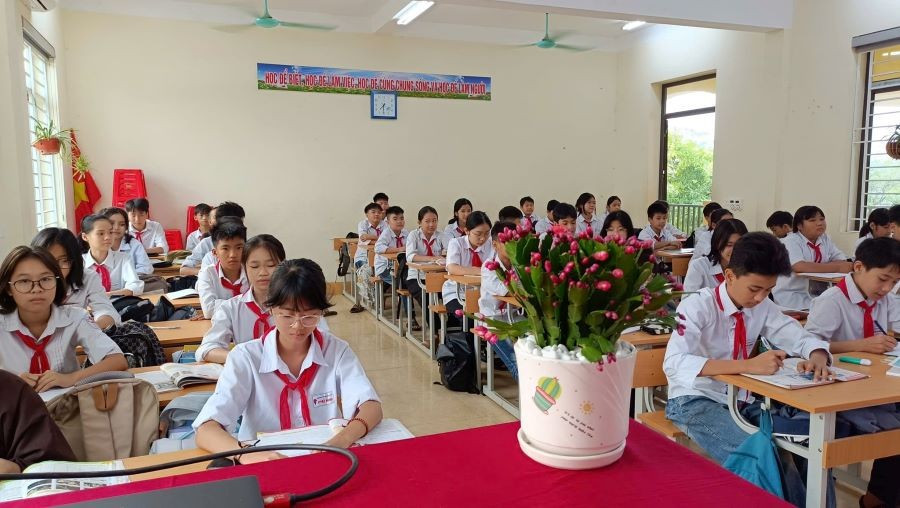 Học kỳ 2 năm học 2024 - 2025, trường THCS Phù Ninh (huyện Phù Ninh) tổ chức học 5 ngày/tuần.