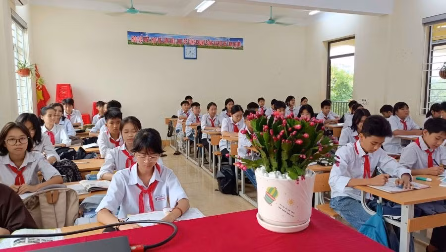 Học kỳ 2 năm học 2024 - 2025, trường THCS Phù Ninh (huyện Phù Ninh) tổ chức học 5 ngày/tuần.