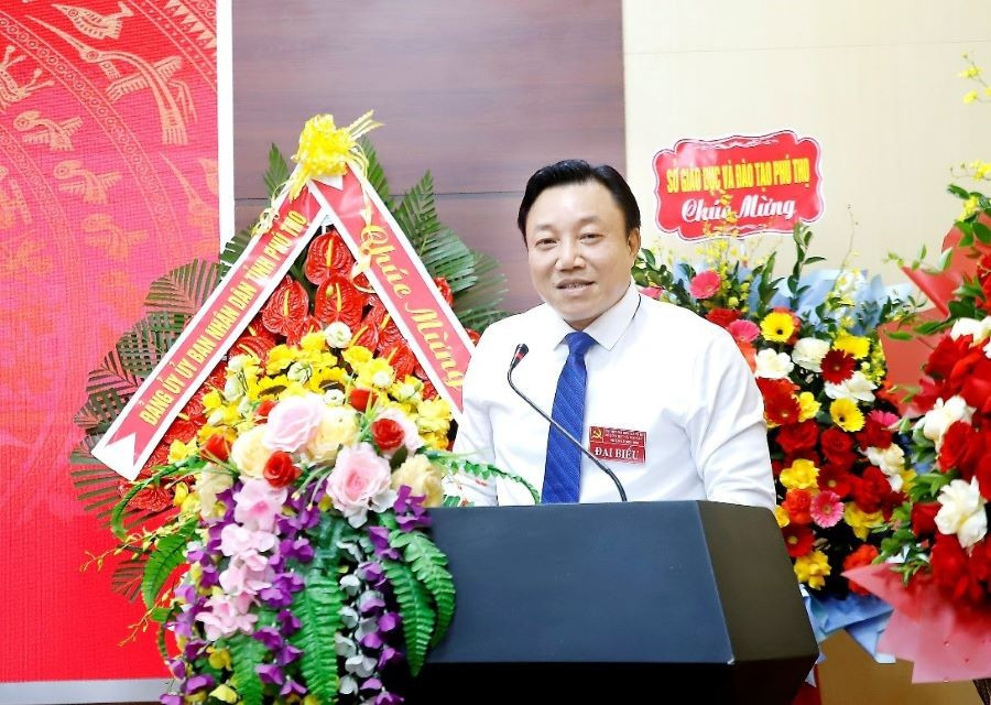 Ông Nguyễn Huy Ngọc - Phó Chủ tịch UBND tỉnh Phú Thọ phát biểu tại Đại hội. 1.jpg