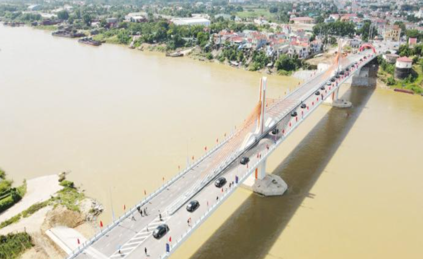Cầu Vĩnh Phú bắc qua sông Lô. (Ảnh minh họa)