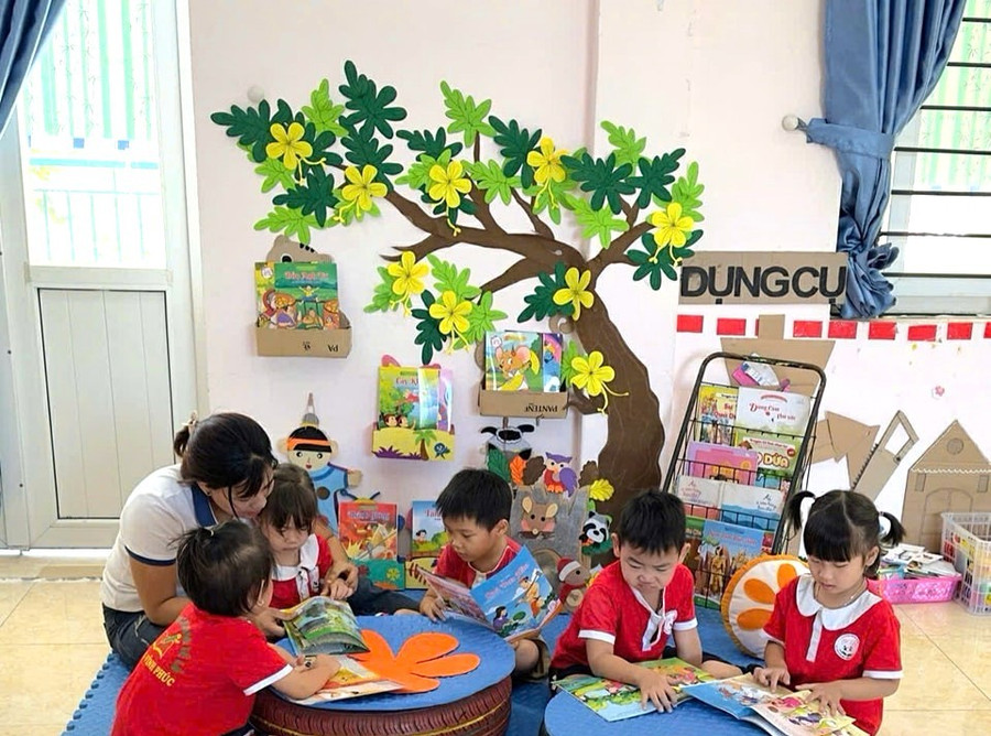 Hoạt động giảng dạy của trường Mầm non Tề Lỗ linh hoạt theo định hướng lấy trẻ làm trung tâm
