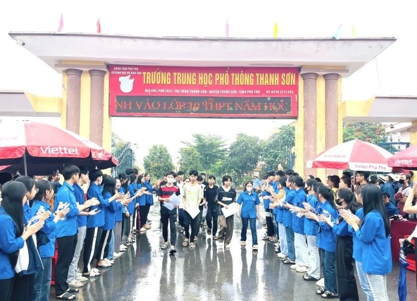 Trường THPT Thanh Sơn tuyển sinh 480 chỉ tiêu, có tổng số nguyện vọng đăng ký.