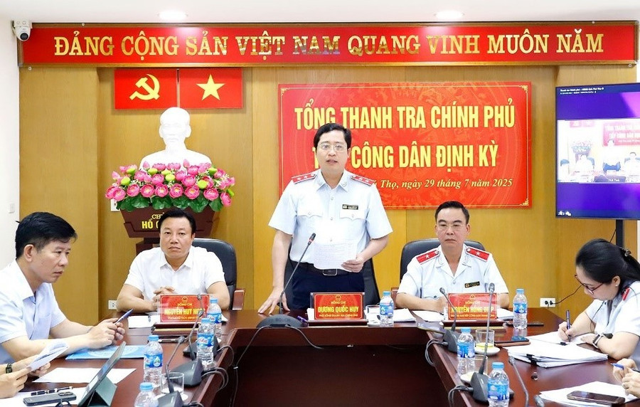 Ông Dương Quốc Huy, Phó Tổng Thanh tra Chính phủ phát biểu.
