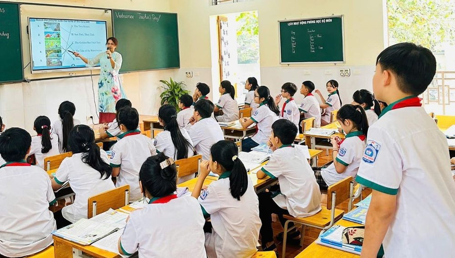 Giờ học của cô và trò trường THCS Thanh Minh. 1-thanh-minh.jpg