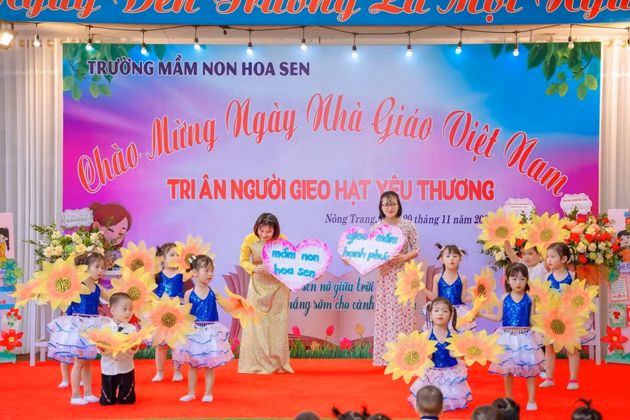 Trường Mầm non Hoa Sen (phường Nông Trang) đẩy mạnh các hoạt động trải nghiệm cho trẻ.