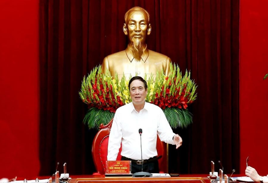 Ông Bùi Minh Châu, Bí thư Tỉnh uỷ Phú Thọ.